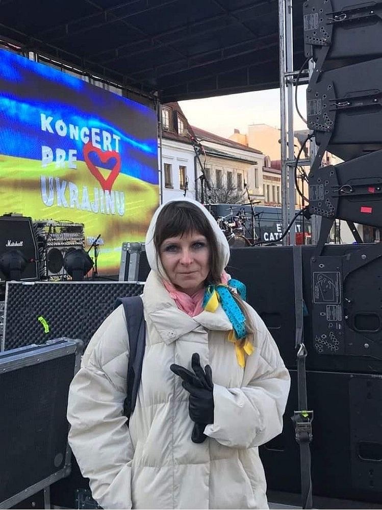 Професорка Острозької академії Галина Гандзілевська доєдналася до заходу на підтримку України у Словаччині